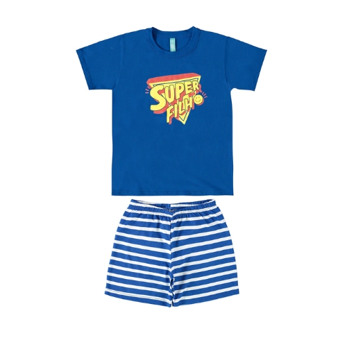 Tam 10,12,14 Pijama Infantil Masculino Verão Esta