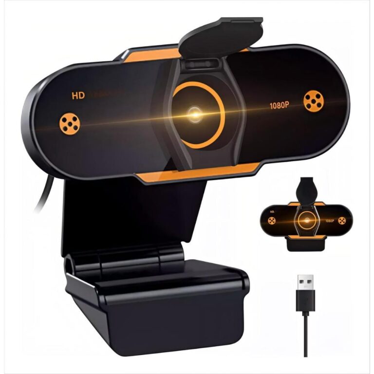 Webcam Full HD 1080p com Microfone Embutido –