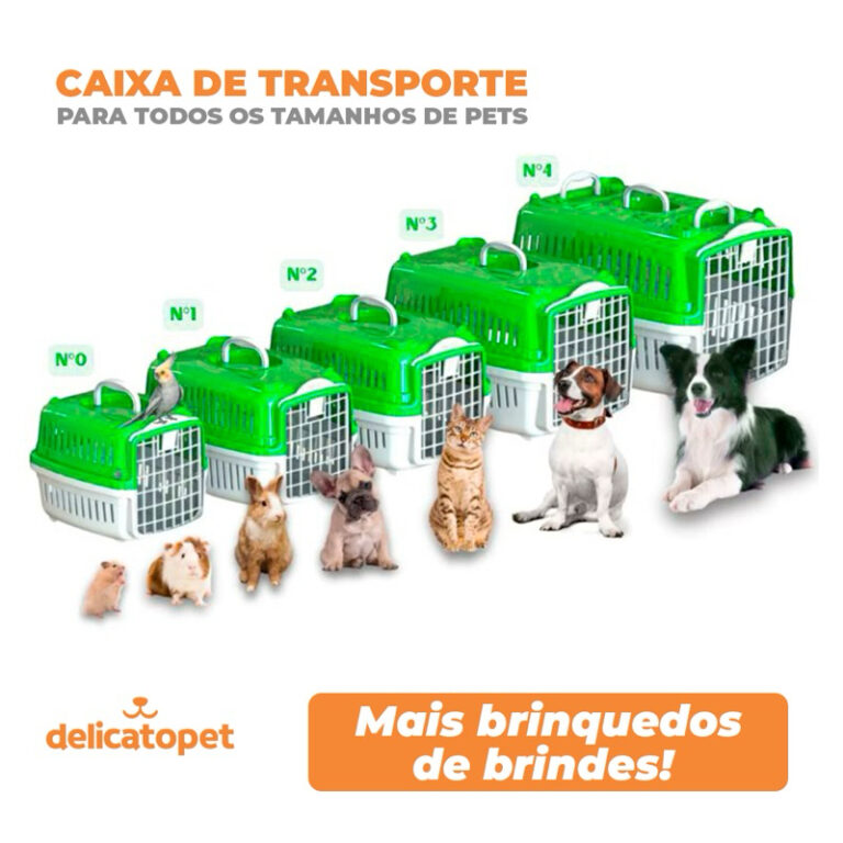 Caixa de Transporte Pet Para Caes Cachorro e Gato 