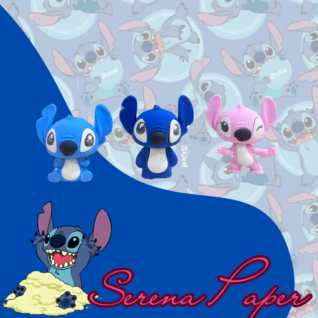 BORRACHAS STITCH 3D / PAPELARIA FOFA KAWAII