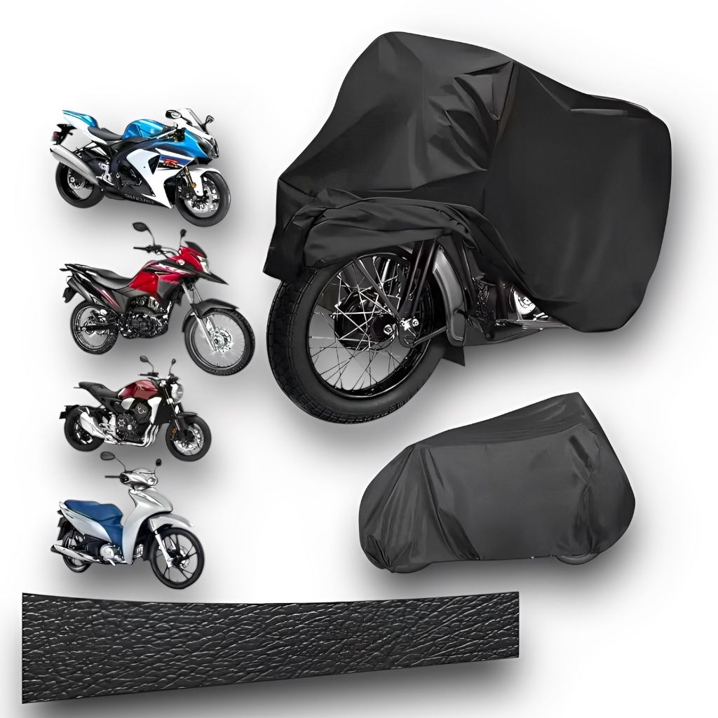 Capa De Cobrir Moto Protetora Sol Chuva Impermeável P M G