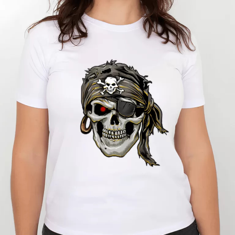 Camiseta Caveira Tapa Olho