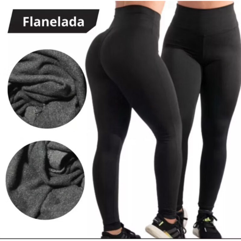 Kit 2 Calça Termica Flanelada Legging Academia Su