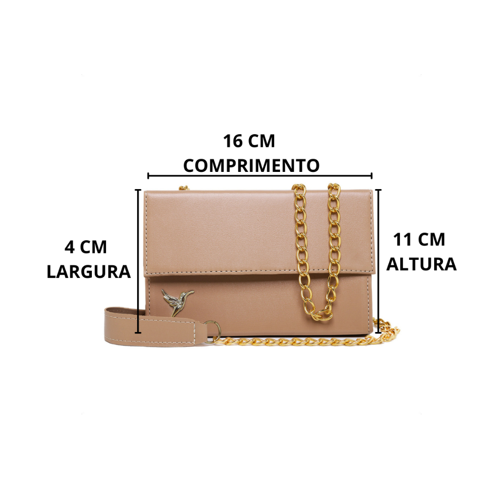 Bolsa Feminina Transversal de Ombro Tira Colo Clutch com Alça Modelo Carteira Envio Imediato