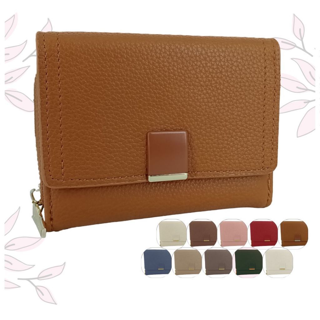 Carteira Feminina Pequena de Mão Bolsa com Zíper para Moedas Elegante Versátil Fashion Moda