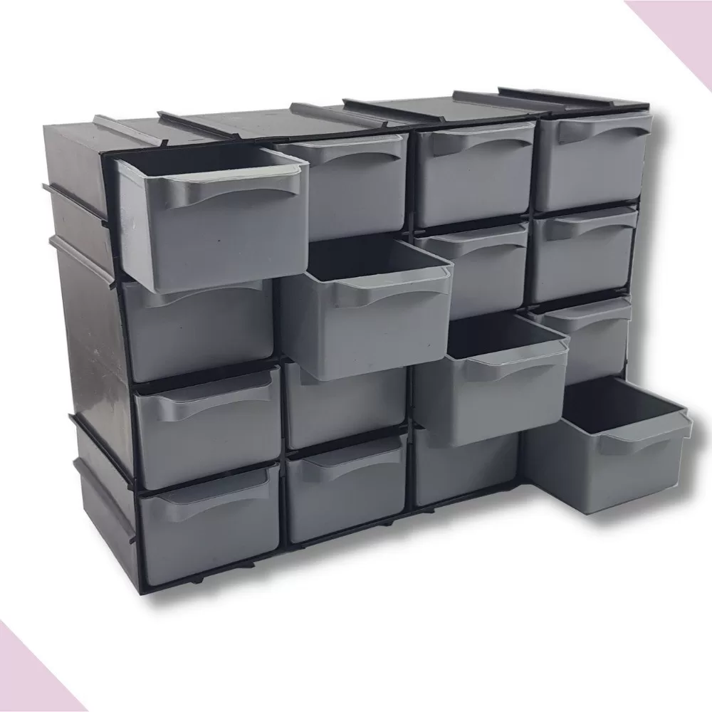 Organizador Parafusos Ferramentas 16 Gaveteiro Dia Dos Pais