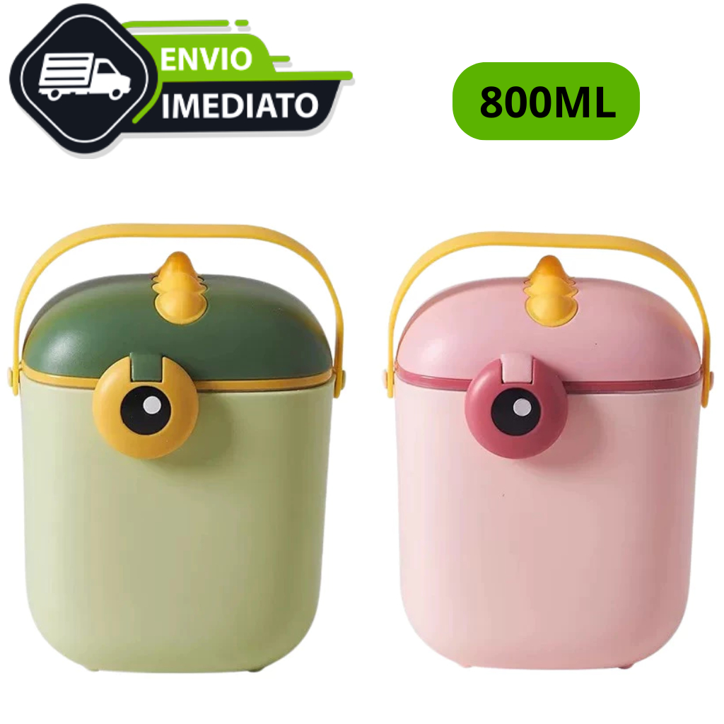 Porta Leite em Pó para bebe Infantil Com Dosador e Nivelador capacidade para 800ML Livre de BPA