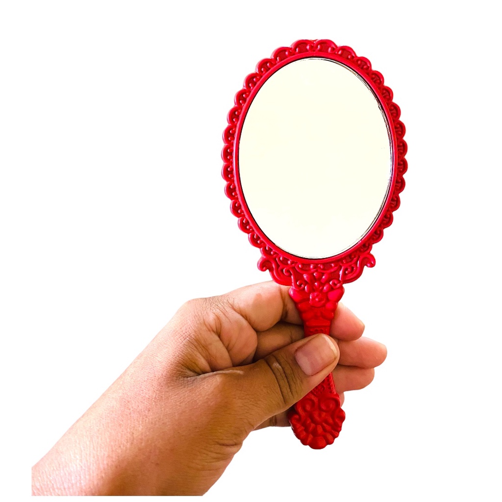 Espelho Médio Vermelho Pomba Gira Umbanda Candomblé Promoção