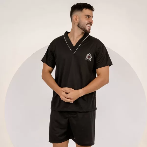 Pijama Masculino De Homem Adulto Verão Short Mang
