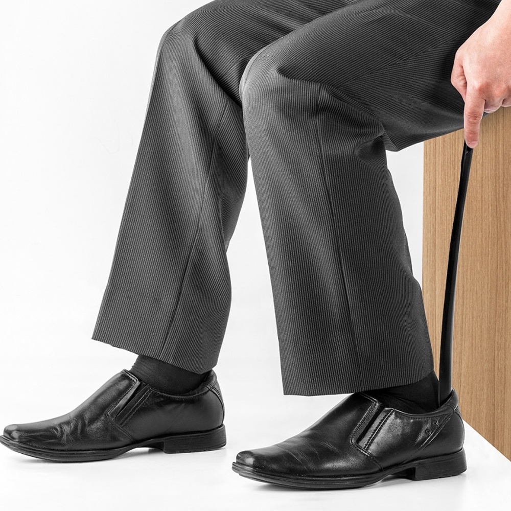 Calçadeira de Sapatos com Cabo Longo 46cm Calçador Tenis para Idosos Gestantes Grávidas