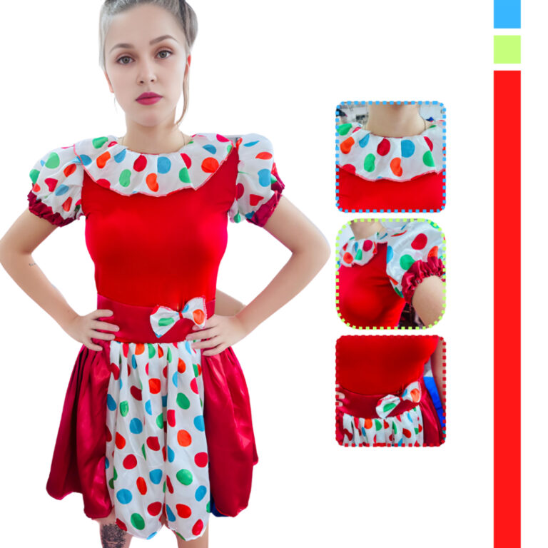 Roupa Fantasia Palhaça Adulto Feminina Roupa De F