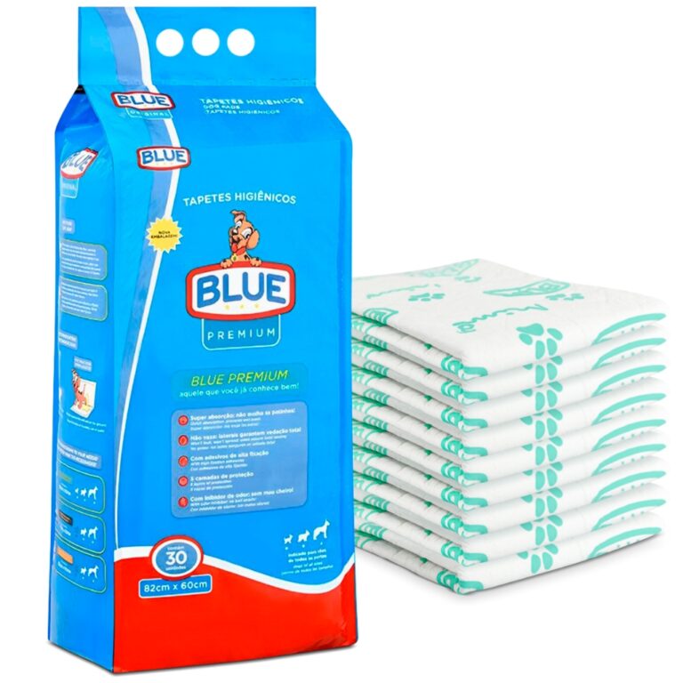 Tapete Higiênico Blue Premium Para Cães 30Un. 82