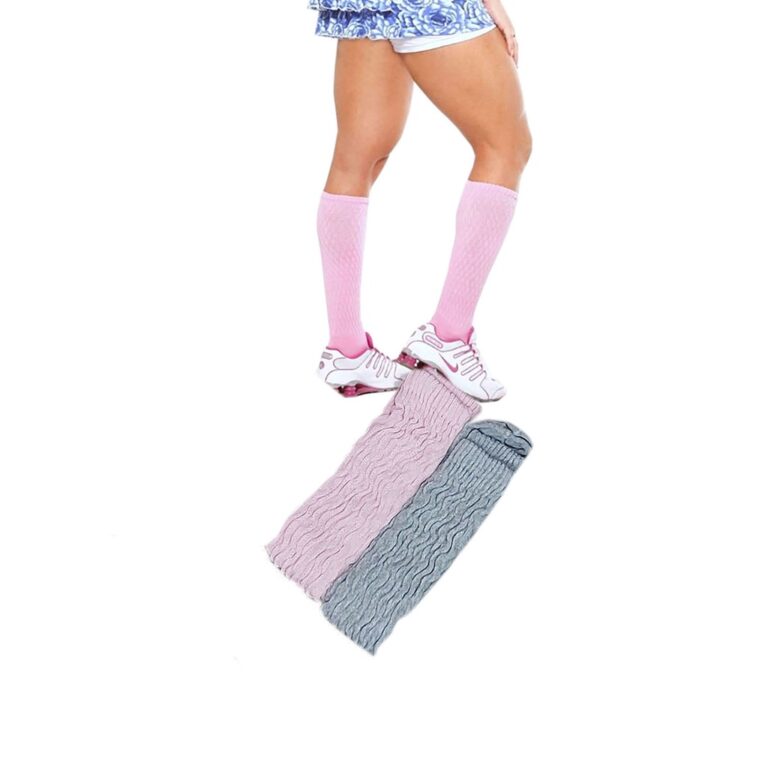 Meia Aeróbica Fitness Academia 3/4 Cano Alto: Kit