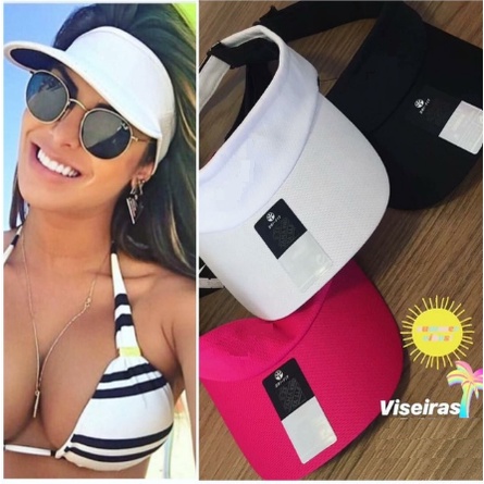 2 Viseira Boné Lisa ajustável Verão para Corrid