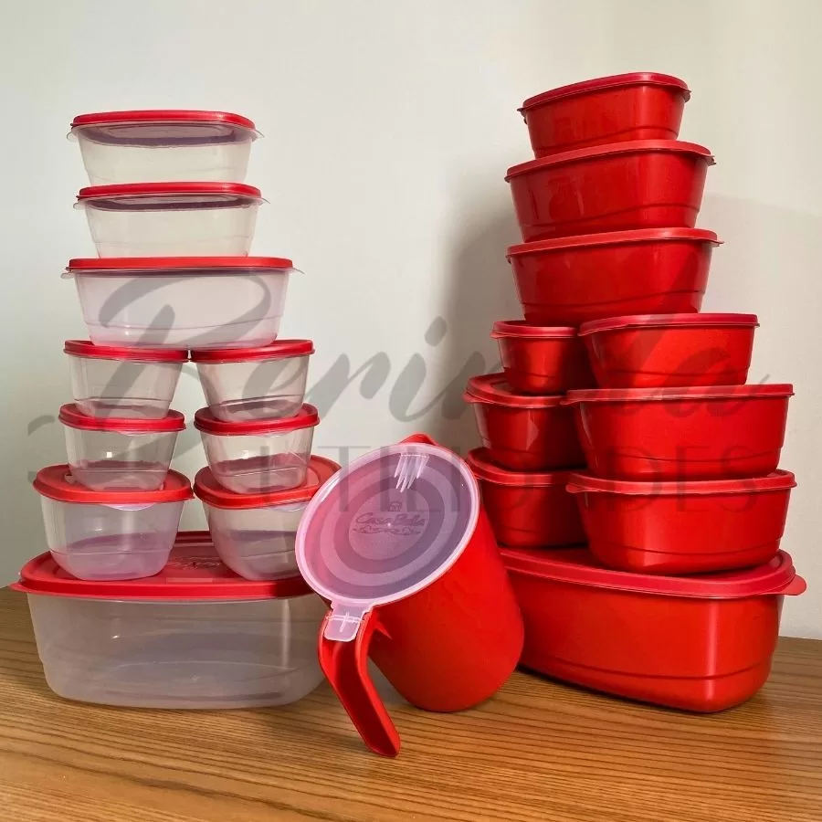 kit Potes Hermetico Plastico 21 Pote BPA Free