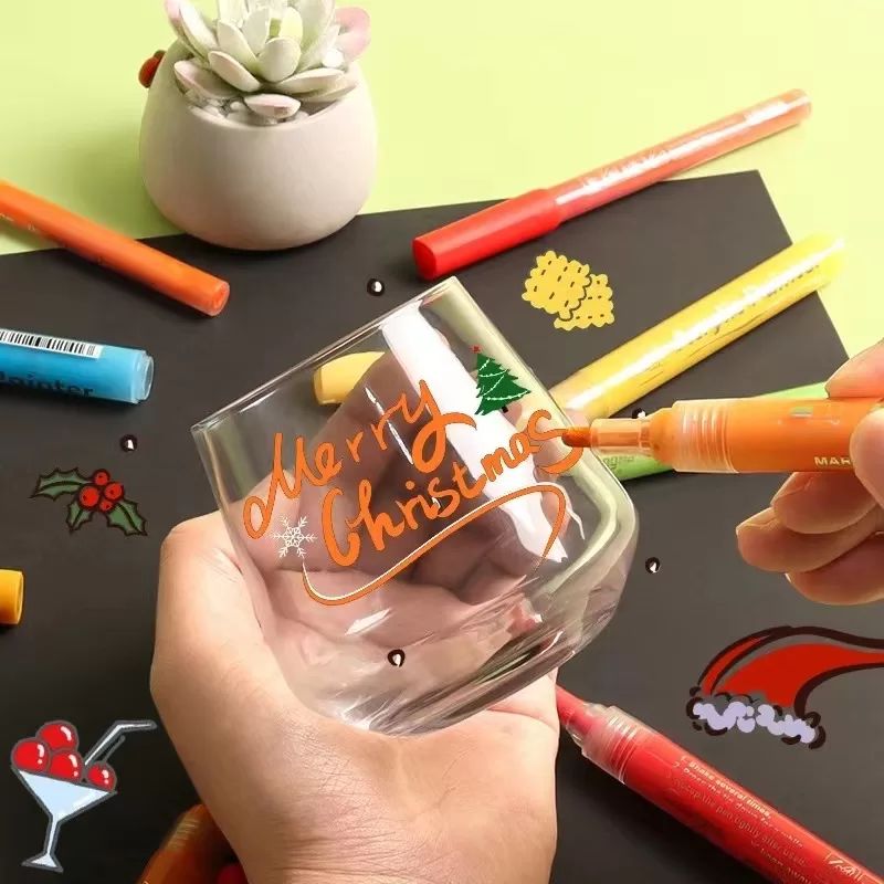 0.7mm Canetas De Acrílico Marcador 27 Cores Pintor Para Rocks Pintura Cerâmica De Vidro Tecido Fazen