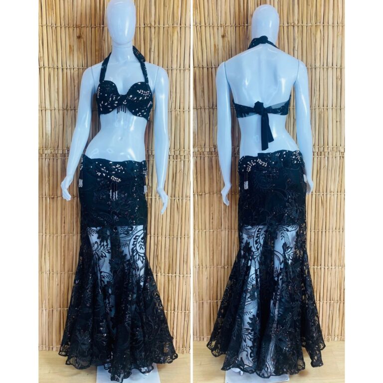 [Liquidação] Dança do Ventre Traje  Bordado Com