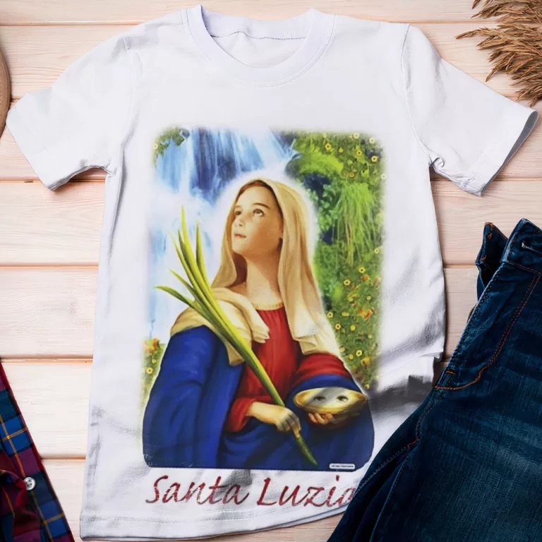 Camiseta Católico Santa Luzia Santo 2 – Dic