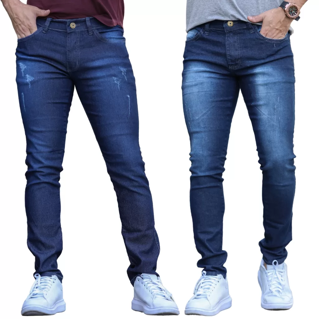 Kit 3 Calças Jeans Masculina Lycra Skinny Preço Atacado