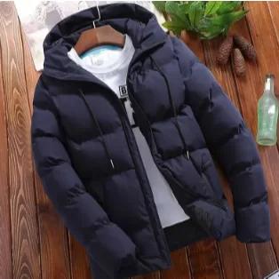Jaqueta masculina bobojaco grossa de inverno com c