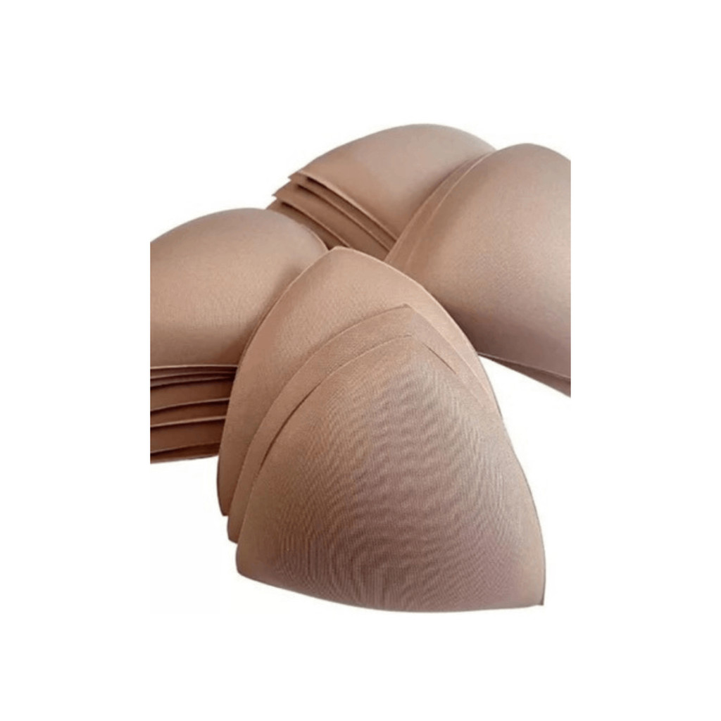 Kit 5 Pares Bojo Triângulo Liso Primeira Linha Confecção Top Espuma Para Confecção Sutiã / Roupa / B