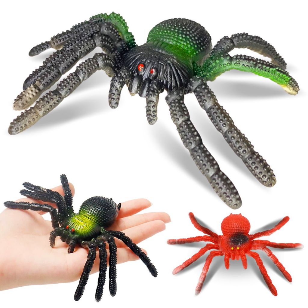 Aranha de Brinquedo Pegadinha Susto Borracha Realista