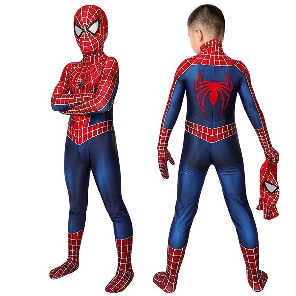 Fantasia Crianças Homem Aranha Clássico Tobey co