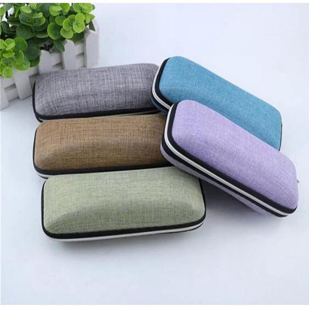 Estojo de Luxo Protetor Reforçado para Óculos Capa de Zíper