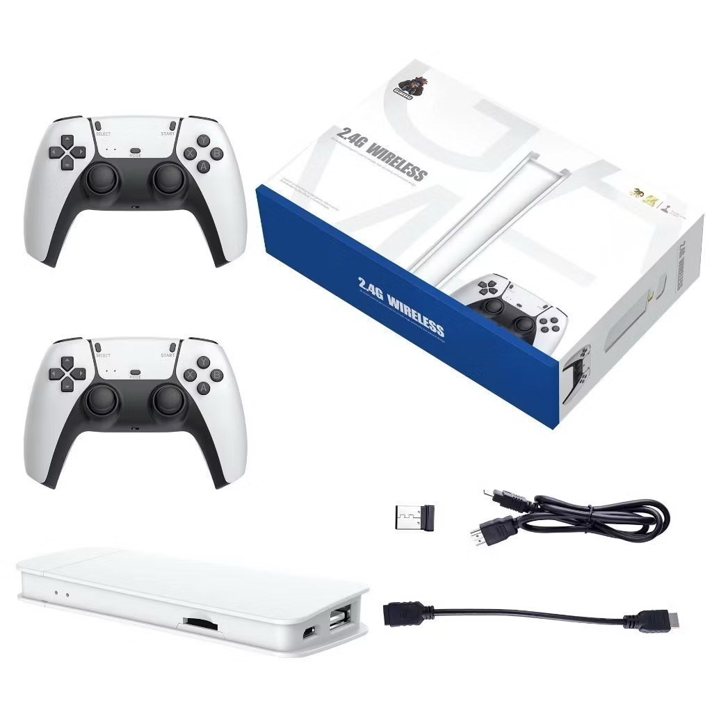 GameStick Retrô M15 PRO 4K Lançamento 64GB 20 mil Jogos Retrô Clássicos 2 Controles Sem Fio alex
