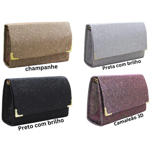 Kit com 35 Bolsas clutch de mão feminina bolsa ca