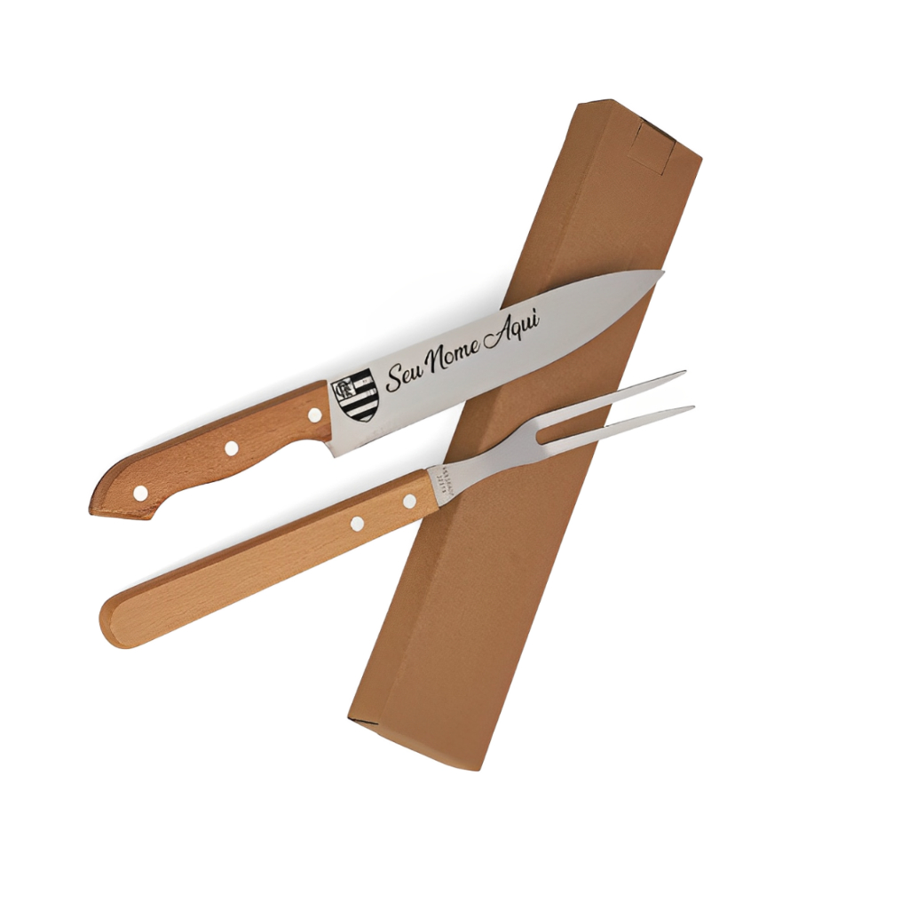 Kit de Churrasco 2 peças s/ Estojo Com Personalização