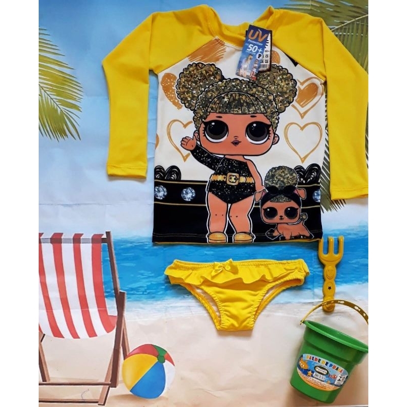 conjunto térmico praia e piscina lol tam 4 anos