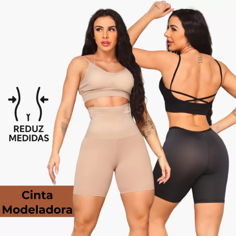 Short Modelador Redutor de Medidas Com Cinta De Co