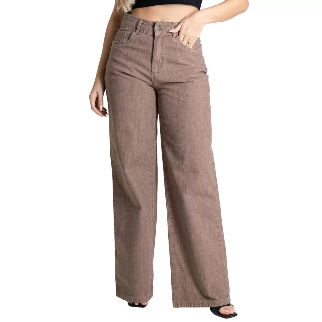 Calça Sarja Sawary Wide Leg – 280505