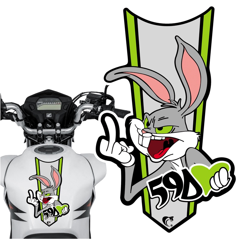 Adesivo Faixa Gravata sem resina Pernalonga Verde