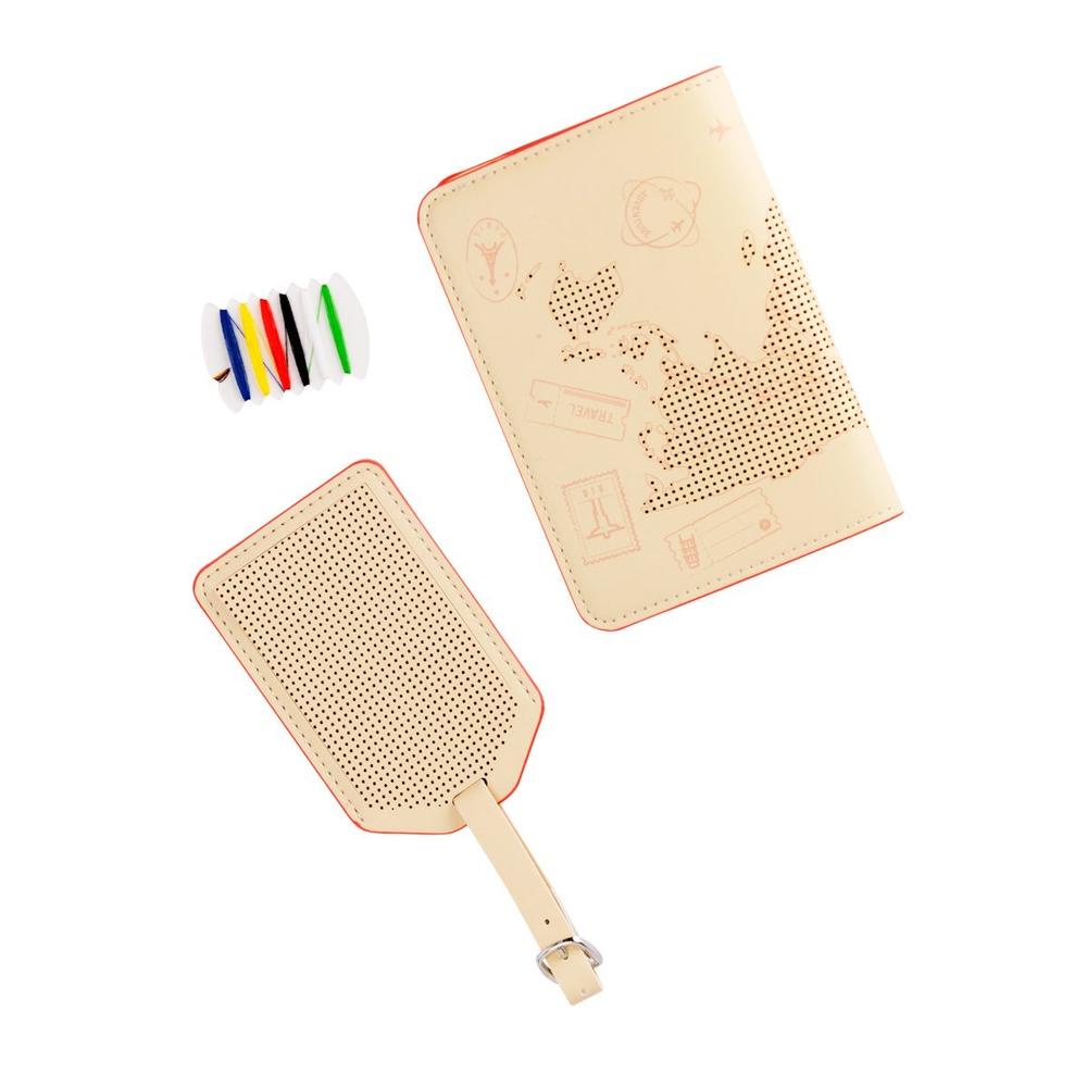 Porta passaporte ponto cruz – Imaginarium