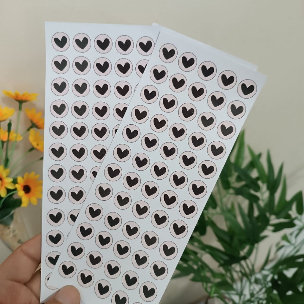 Adesivo 1×1 para Cartão Fidelidade e Cartão Vip – 210 unidades Adesivos redondo