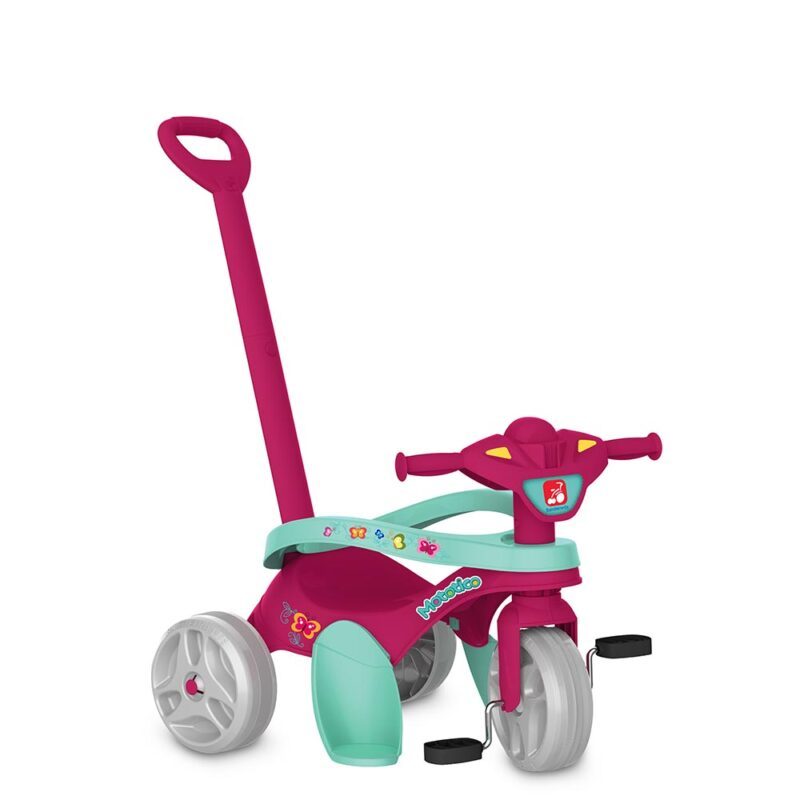 Triciclo Infantil Mototico 2 Em 1 Rosa – Bandeirante