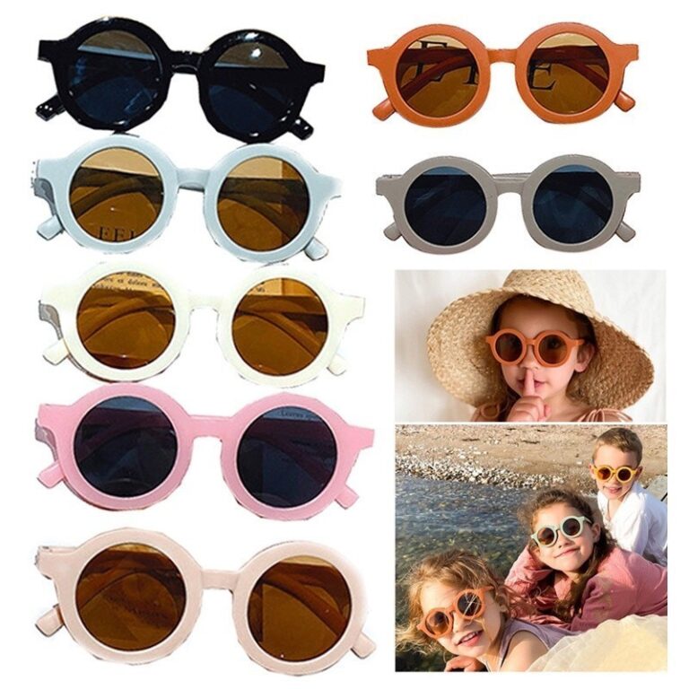Óculos de Sol Redondo Infantil UV400 KIDS Menina 