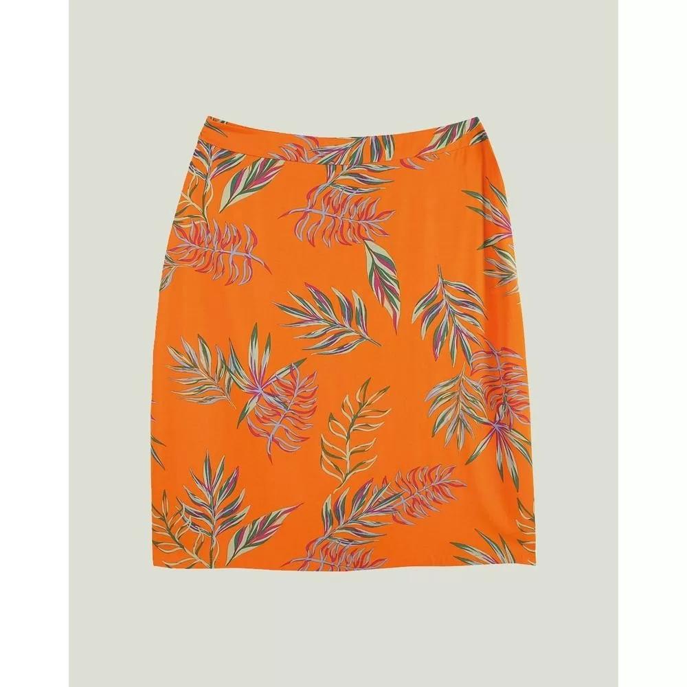 Saia Folhagem Viscose Malwee Plus