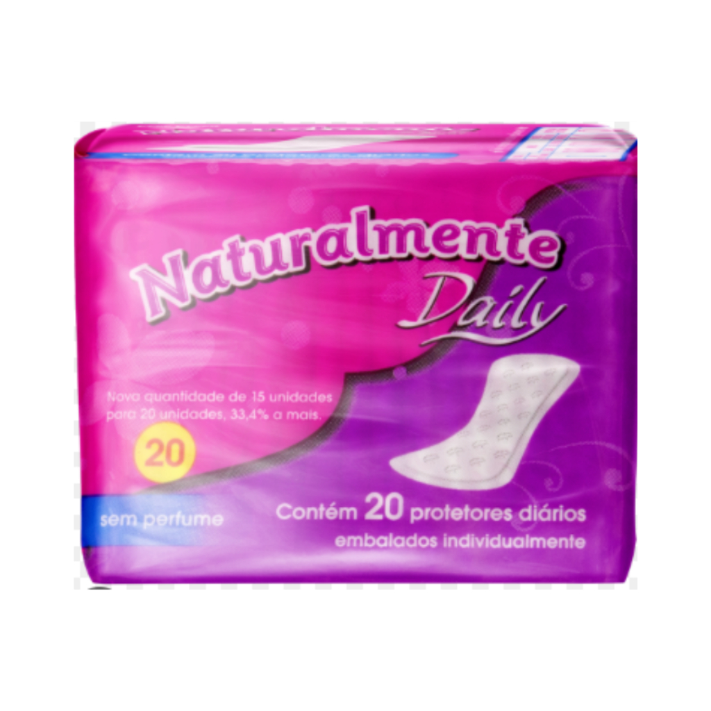 Protetor Diário Naturalmente Daily Com 20 Unidades