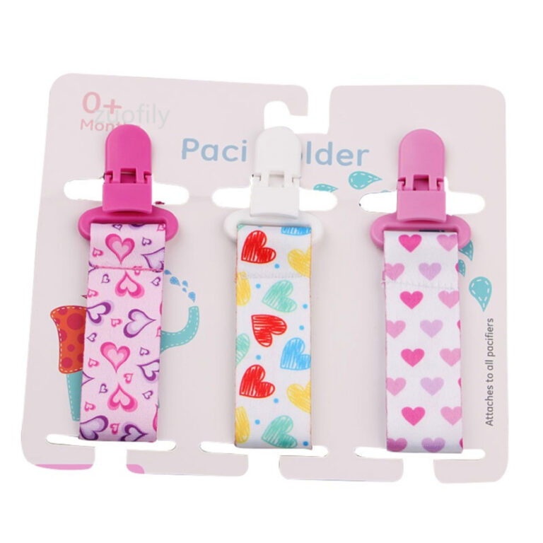 Prendedor De Chupeta Bico Bebê Kit Com 3 unidades
