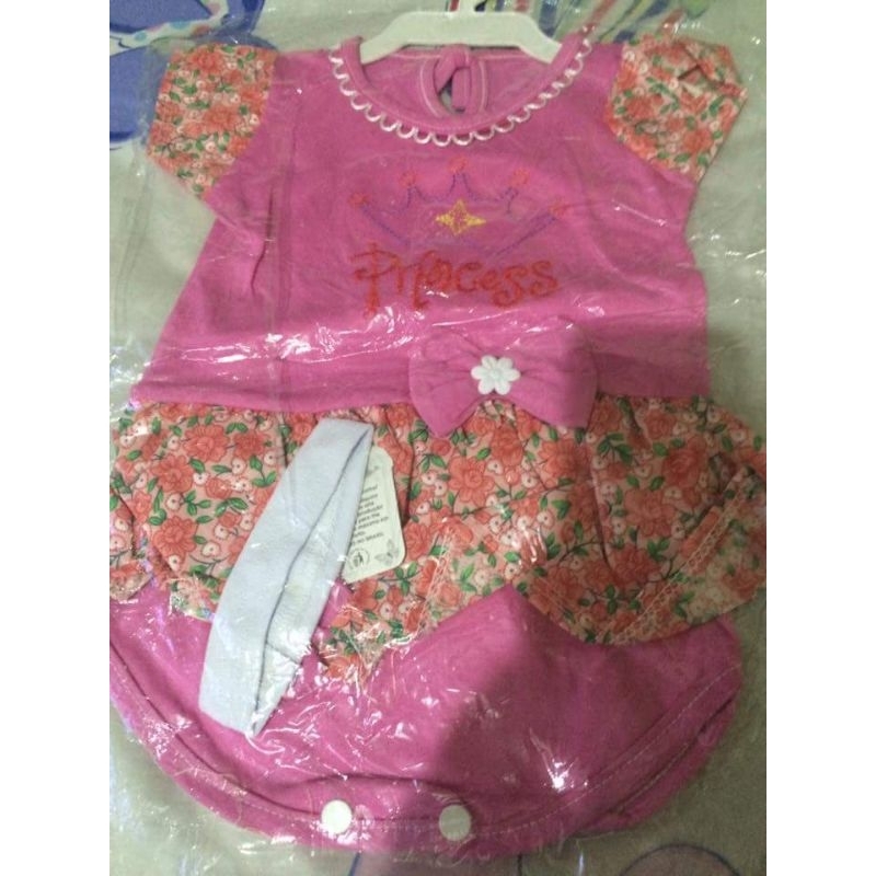 vestido infantil bebê rosa veste até 3 meses