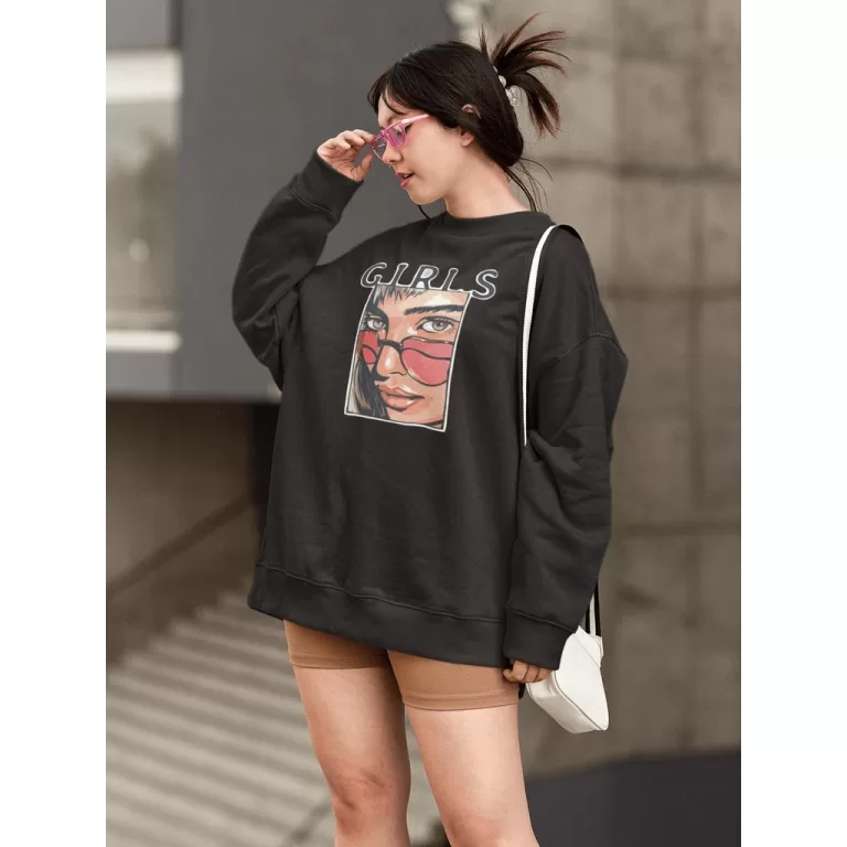 Moletom Blusa de Frio Básico Estiloso Feminino Es