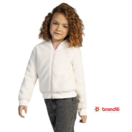 Jaqueta Com Pelo Infantil Menina  Brandili Tamanho