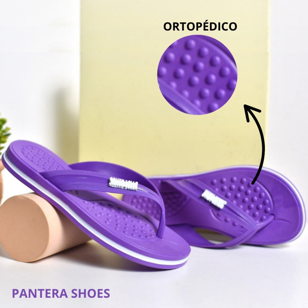 Chinelo Feminino Ortopédico SL Confortável Anatômico, Macio, Antiderrapante Estilo e Bem-Estar no D