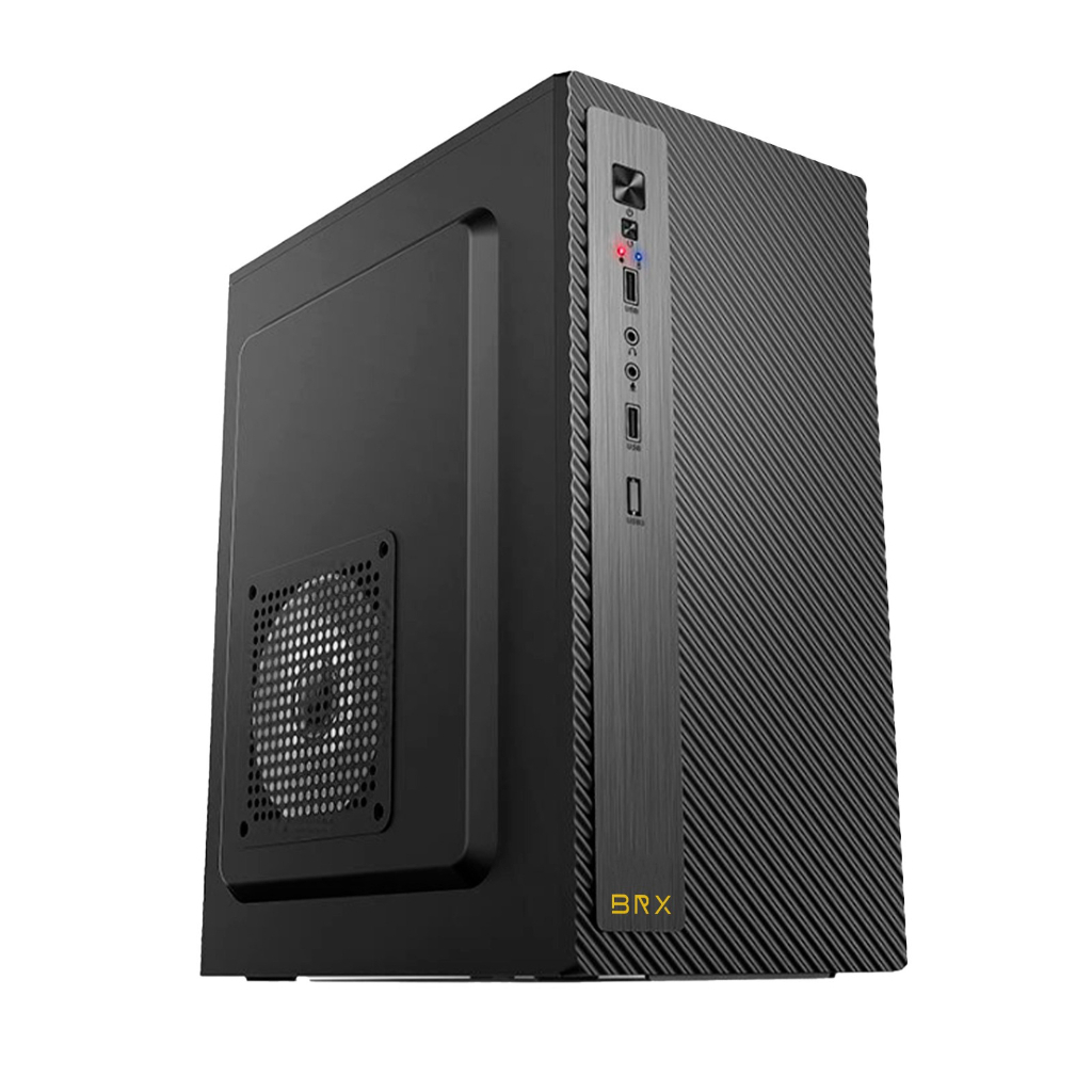 Gabinete Montado Office BRX A12 Micro ATX  Leve, Prático e Funcional (Sem Fonte)