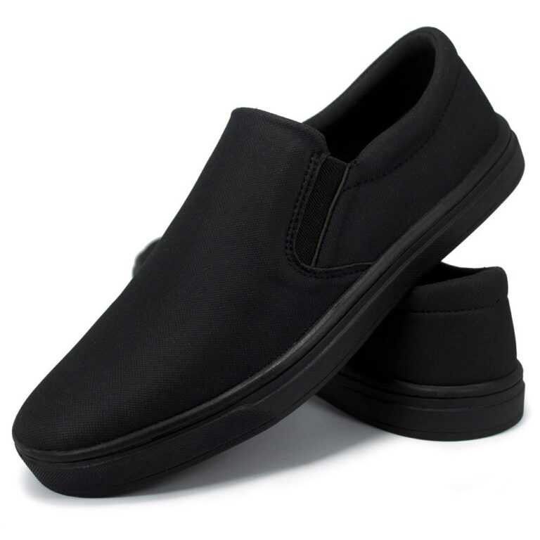 Tênis Sapatenis Slip On Masculino Preto