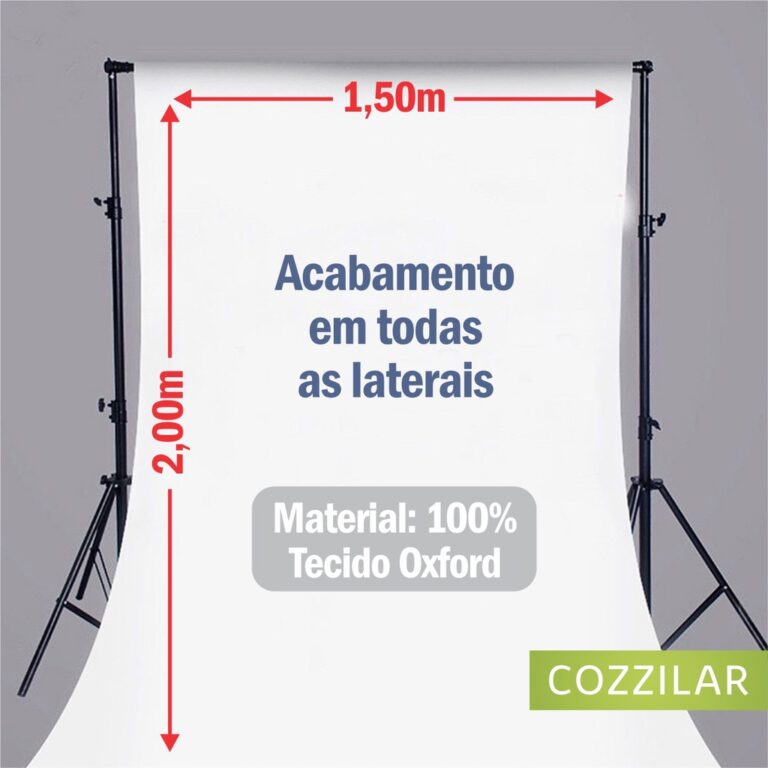 Fundo Infinito Branco Em Tecido 2,00×1,50m Es