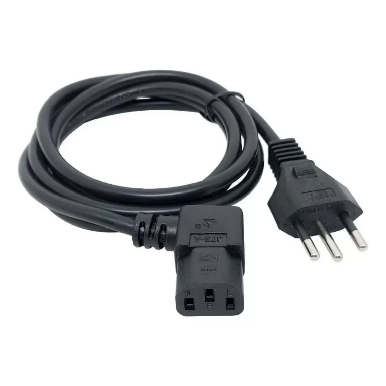 Cabo De Força Tri-fase 90 Grau Para Ps4 Pro-apena